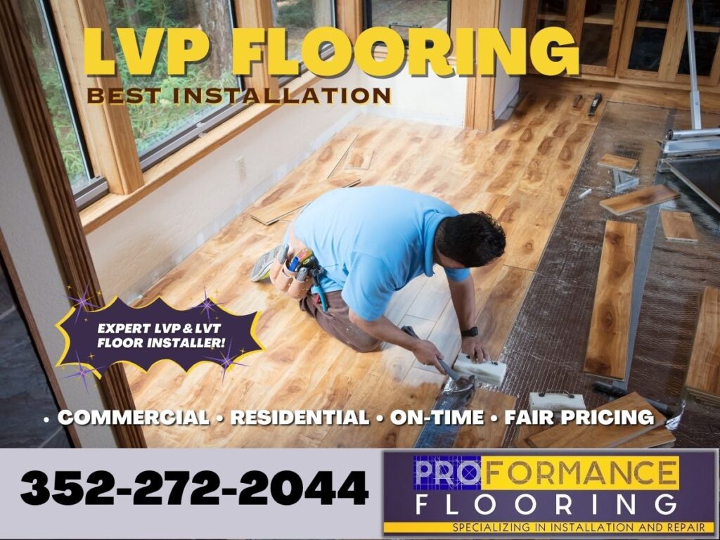 LVP flooring installation