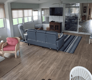 vinyl plank living room